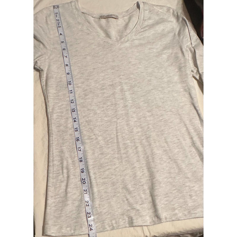Juniors,Slim Fit 1/2 Sleeve Light Gray Active Basic Shirt Sz Large - Picture 5 of 6
